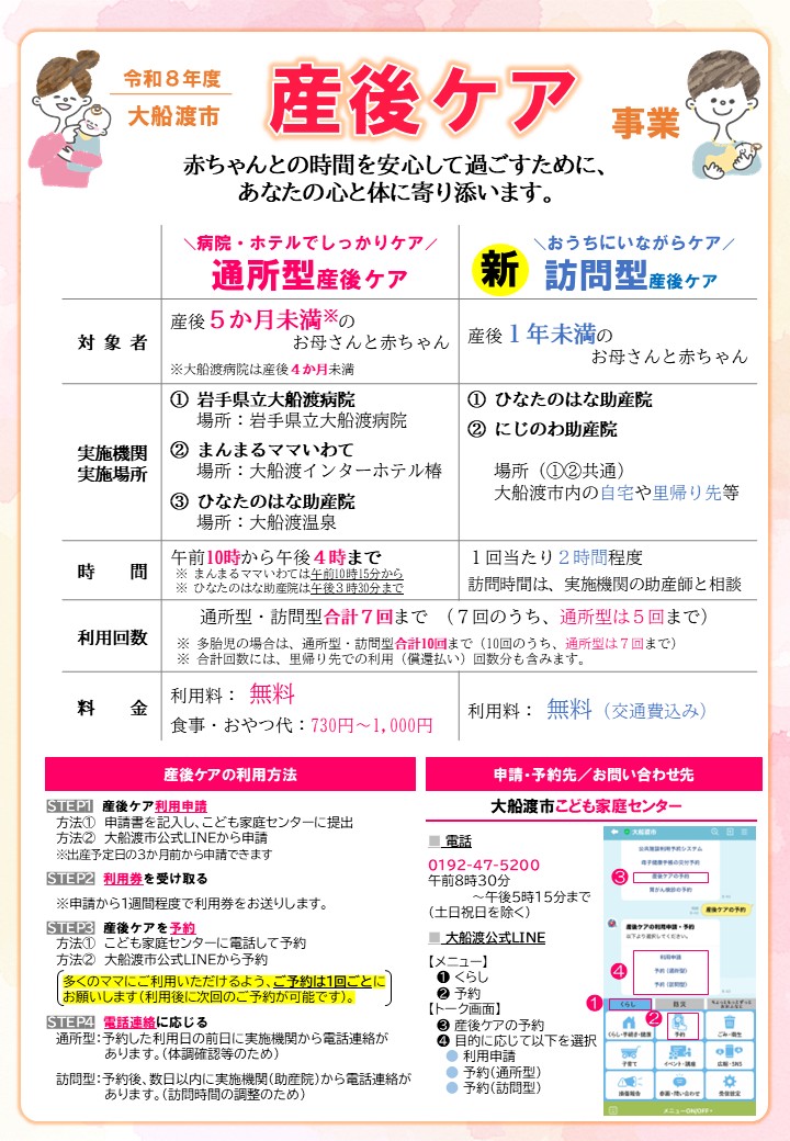 R８年度産後ケア事業